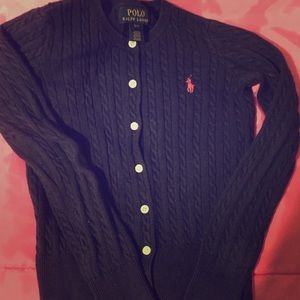 Girls Ralph Lauren Polo Cardigan Sweater